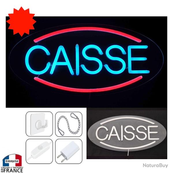 Panneau enseigne lumineuse N�on led verre acrylique � suspendre CAISSE pour forain stand