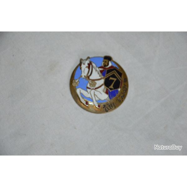 INSIGNE 7� REGIMENT DE SPAHIS ALGERIENS-7� RSA-INDOCHINE-ALGERIE DRAGO Om-INDOCHINE-EXTREME ORIENT