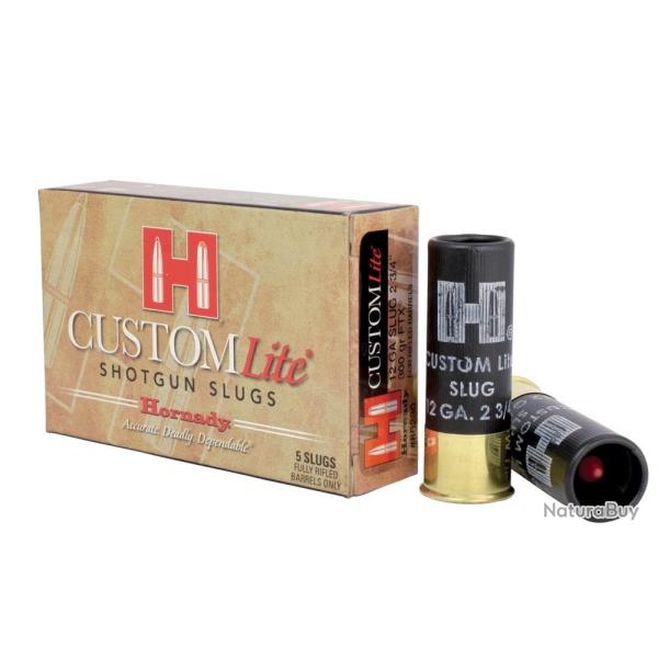 BALLE HORNADY SLUG 300 GR FTX CALIBRE 12 boite de 5 cartouches