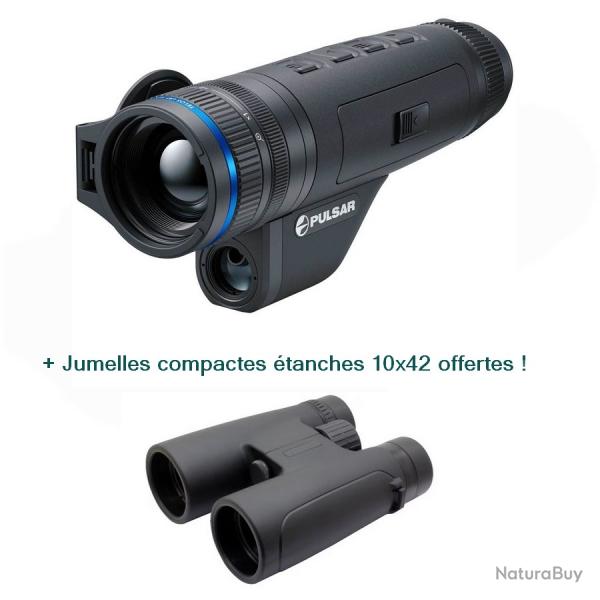 Monoculaire thermique PULSAR TELOS LRF XQ35 + Jumelles 10x42 offertes !