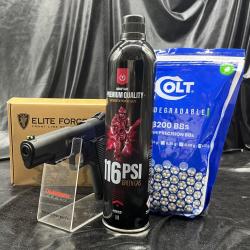 Pack pr&ecirc;t &agrave; tirer - PISTOLET - ELITE FORCE "BLAMER" - BBS 6MM - GAZ