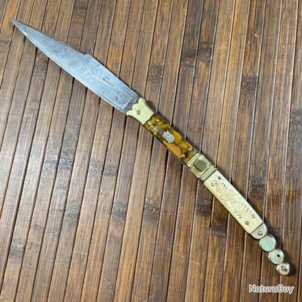 BEAU ET GRAND COUTEAU PLIANT NAVAJA BEAUVOIR XIX�me si�cle 41 CM !
