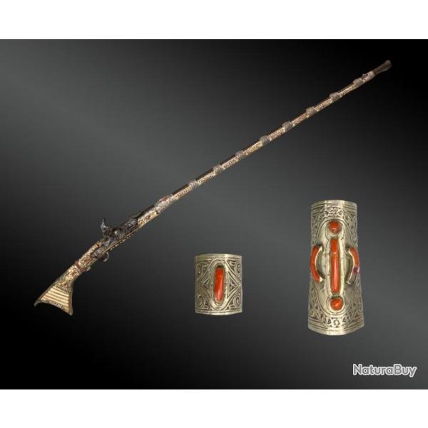 Fusil � Silex Mukahla - Maroc - XIX�me Si�cle (N�19)