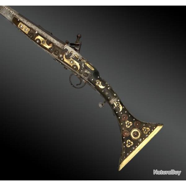 Fusil  Silex Mukahla - Maroc - XIXme Sicle (N22)