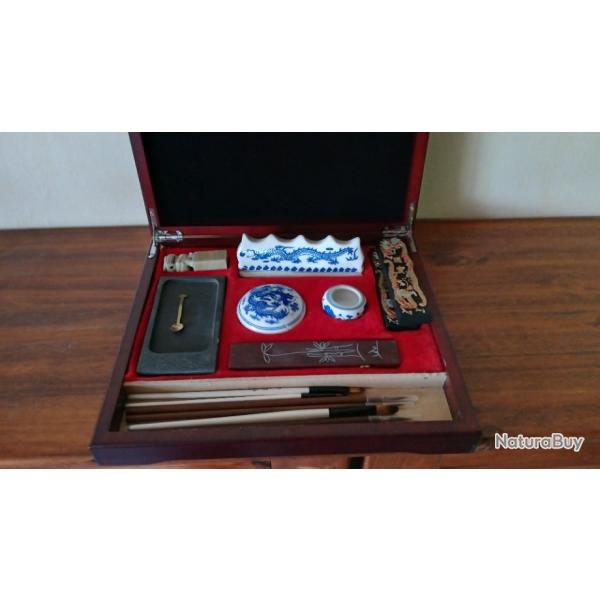 Superbe coffret calligraphie