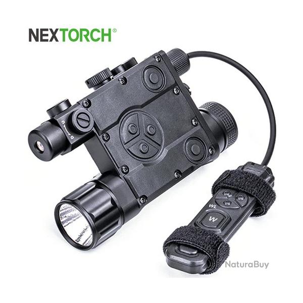 Lampe arme � feu Nextorch WL60 - 700Lumens - laser vert - Fixation sur rail