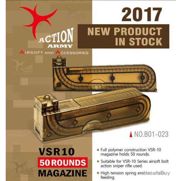 Chargeur VSR10 de 50 Billes (Action Army)