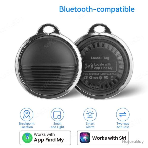 Traqueur GPS Smart AirTag pour iPhone Apple Find My, Couleur: 2pcs