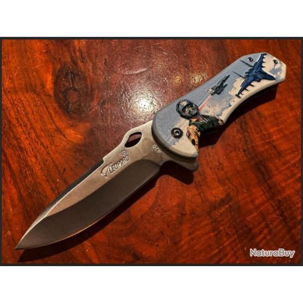 LEOPARD - COUTEAU TACTIQUE 3D GRIP - AIR FORCE