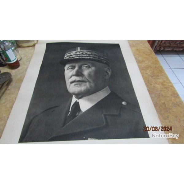 affiche portrait officielle Philippe P�tain mar�chal de France Etat Fran�ais plusieurs taille 3