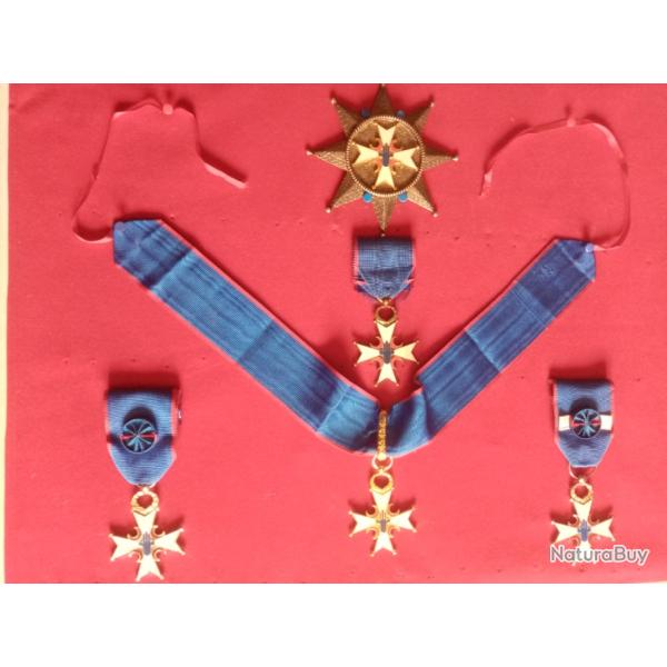 Superbe S�rie de 5 Degr�s de la M�daille du Djebel, Afrique du Nord, Alg�rie, Anciens combattants.