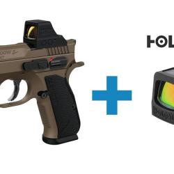 PISTOLET CZ SHADOW 2 COMPACT + POINT ROUGE HOLOSUN 508T-RD EDITION LIMITEE
