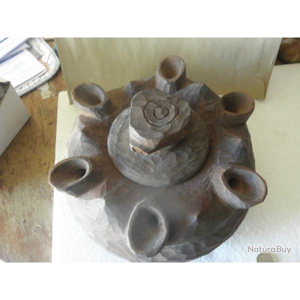 Grolle coupe de l amiti artisanat savoie 6 becs art populaire tradition