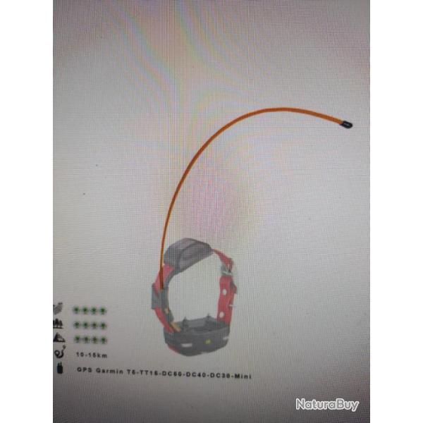 Rog antenne de collier orange 53 cm pour Garmin dogtra et rog