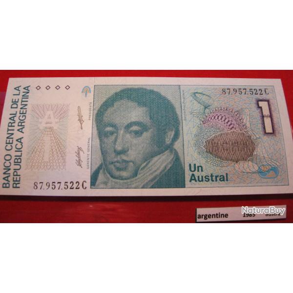 argentine  billet de 1 austral 1985 neuf