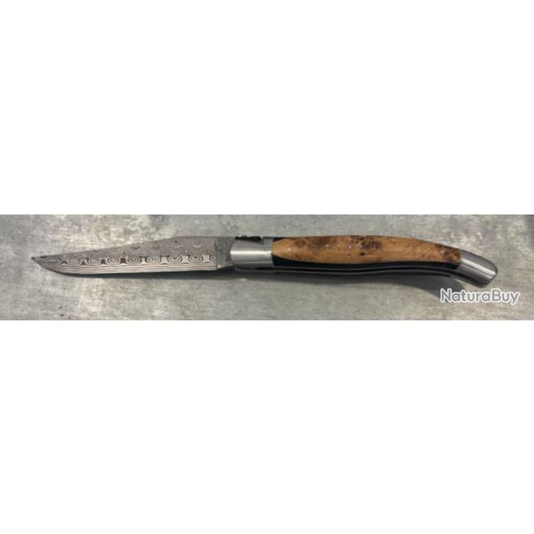 Laguiole Damas 240 couches gouttes de pluie manche compos� de 2 fibre de bois fr�res Teymen