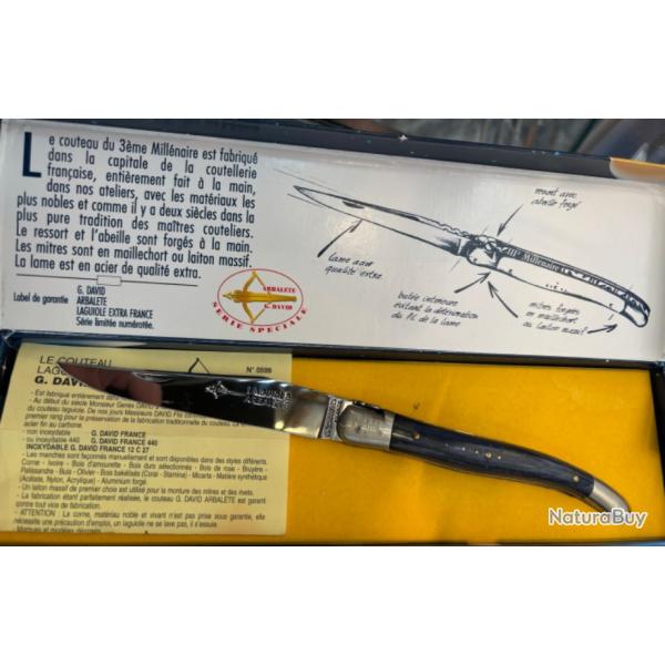 Laguiole ��an 2000�� collector arbal�te avec sa bo�te