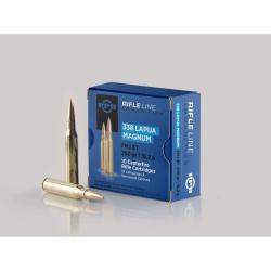CARTOUCHES PPU 338 LAPUA MAGNUM FMJ-BT 250grs - 16,2g - Boite de 10 unit&eacute;s
