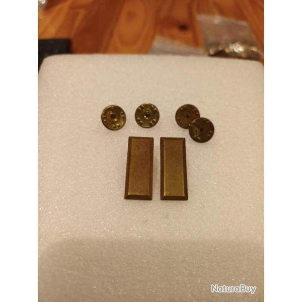 Lot de grades officier arm�e us SECOND LIEUTENANT ORIGINAL