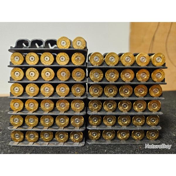 Lot de 62 douilles de 9,3x74r norma et et 5 douilles 30r blazer rws tir� une fois