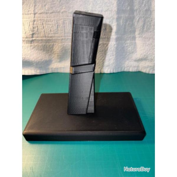 Support / pr�sentoir noir pour Pcc utilisant le chargeur au standard Glock