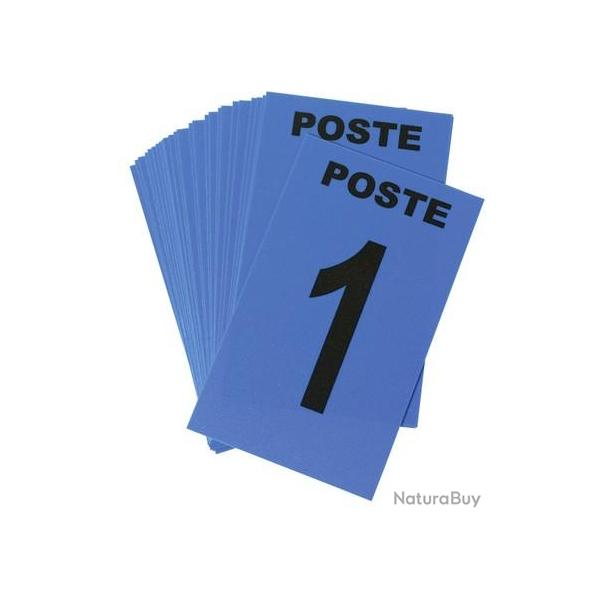 CARTE DE POSTE NUMEROT� 1-24 Rouge