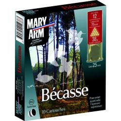 Cartouches MARY ARM BECASSE - Cal: 12/70 - 38gr - N&deg;10 - BG: Feutre Rose - X10