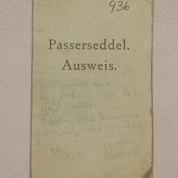 Ausweis laiss&eacute; passer Su&eacute;dois 1941 WW2