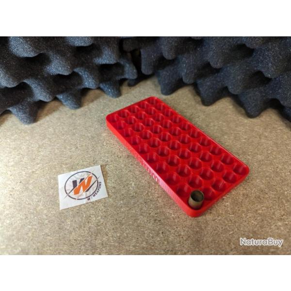 Plateau pour Rechargement - Calibre 9 x 19 Rangement pour 50 cartouches BLEU - Impression 3D