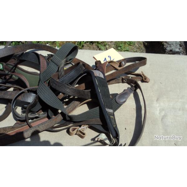 LOT N� 12 ( assortiment bretelles fusil / carabine