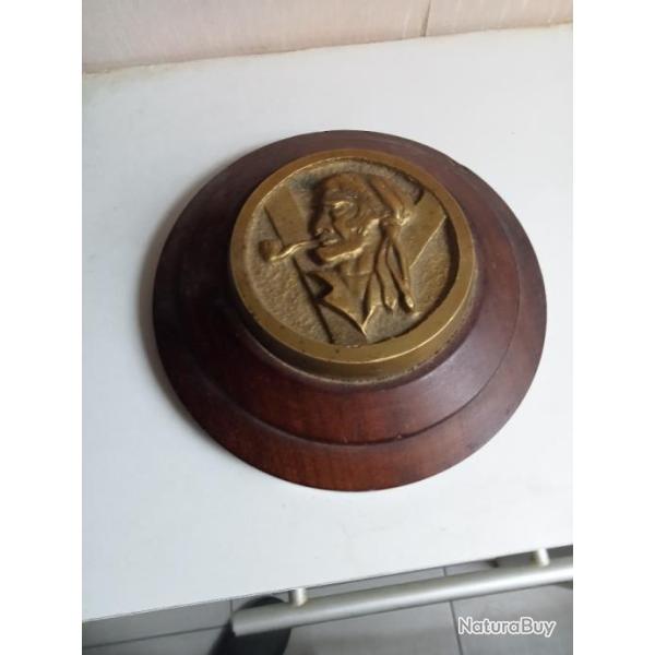 d�coration ancienne de marin en bronze diam�tre 20 cm