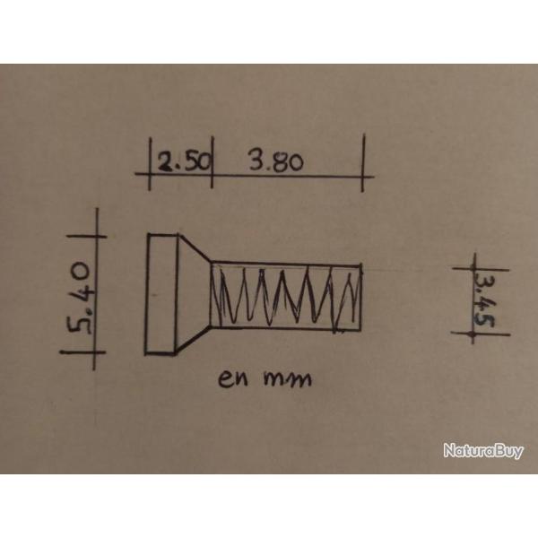 4 vis torx T10 filetage UNF 6-48 x .150"