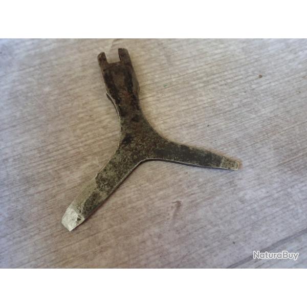 Rare tournevis � 3 branches, cl� � chemin�e pour fusils d'ordonnance suisses