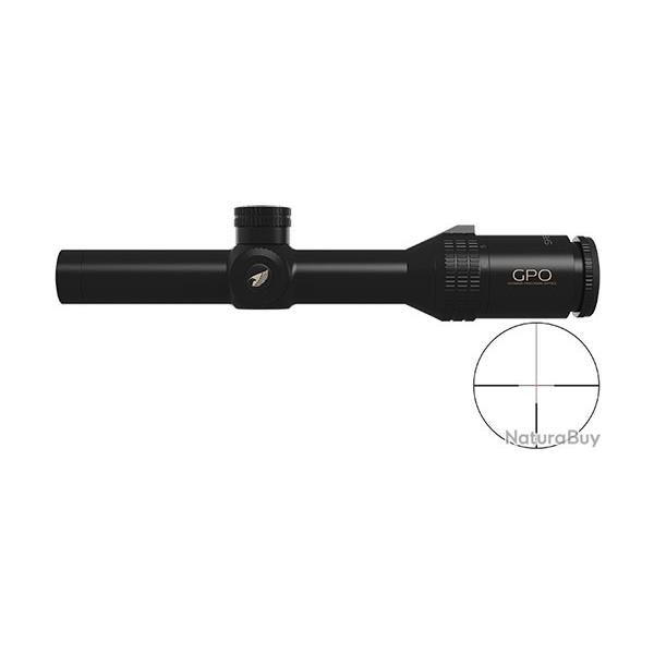 Lunette GPO Spectra 6X 1-6x24 - R�ticule fibre optique G4 IL SFP (Mrad)