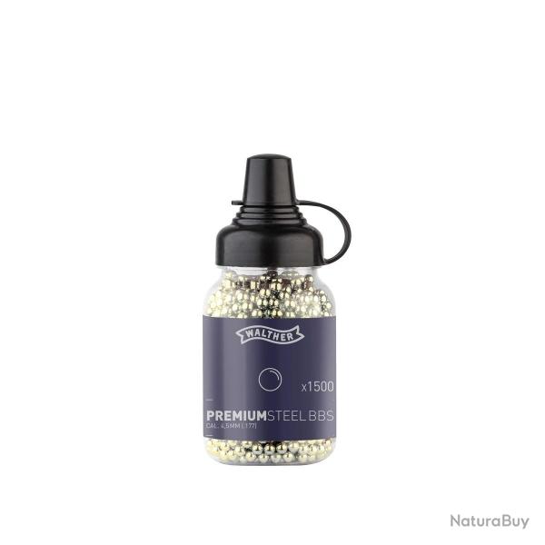 BILLES WALTHER PREMIUM BB GOLD STEEL CAL 4.5 MM 0.36G X1500