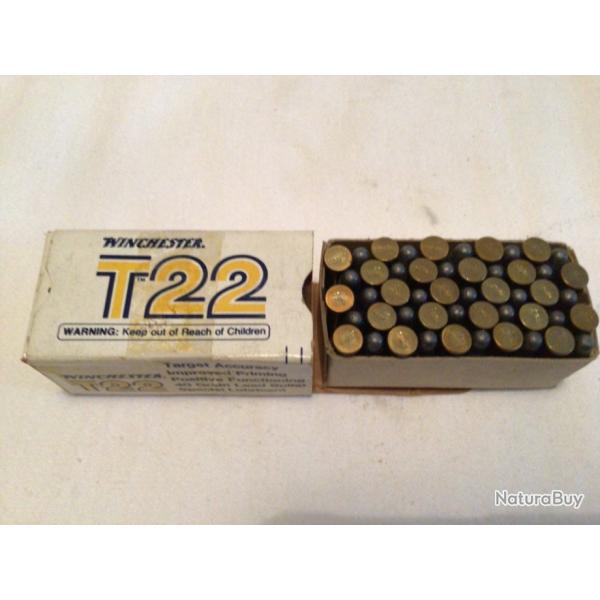 Une bote de 50 winchester T22 lr 40 grain