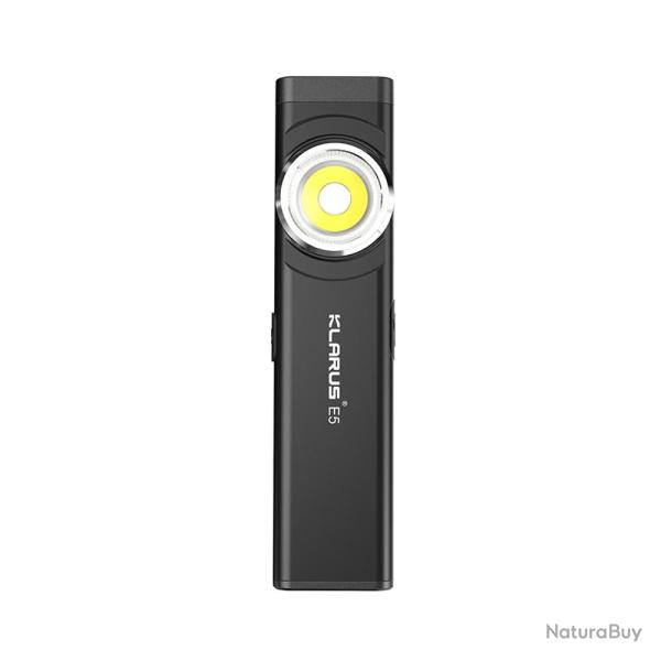 Lampe rechargeable � double source de lumi�re E5 - 470 lumens - noir