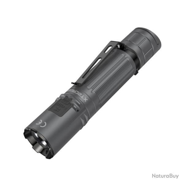 Lampe tactique rechargeable XT2CR PRO - 2100 lumens - gris bton