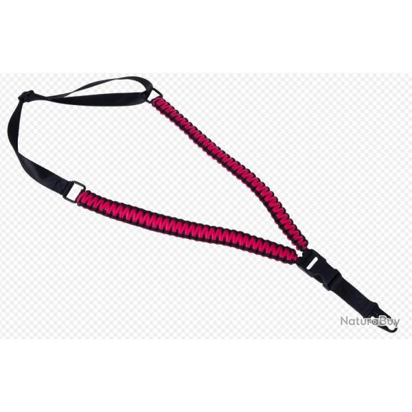 Sangle para 1 point - d�tache rapide Noire - Rose