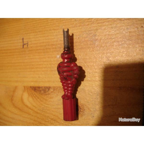 Bibendum Michelin, d�monte obus de valve de roue. Ann�e 60. Vintage