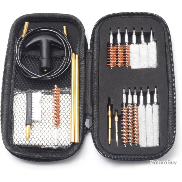 Kit de nettoyage universelle pour armes de poing avec Housse