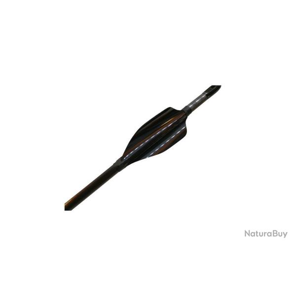 Lot de 50 plumes XS Wings 40mm Spin Vane LH Fluo white