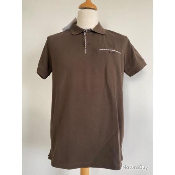 Polo col boutonn� marron - LOVERGREEN