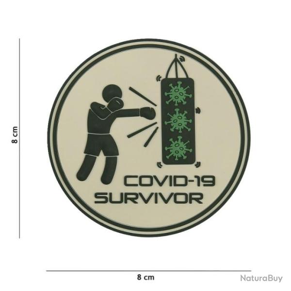 Patch 3D PVC Covid 19 survivor | 101 Inc (0001 3466)
