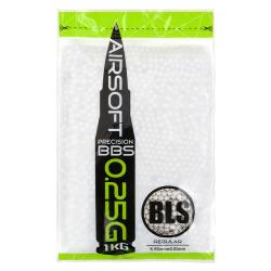 Billes Airsoft 0.25gr Pr&eacute;cision Blanche- H25 - BLS - Sac 1Kg