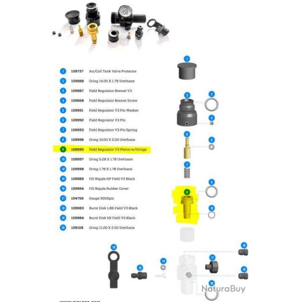 Piston pour regulator - Field V3