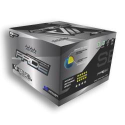 Billes paintball Cal 68 SEVEN PRIDE White Green White - Carton de 2000