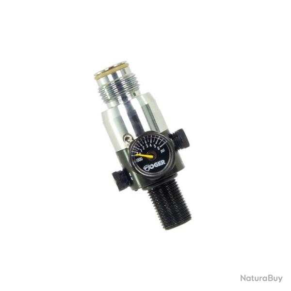 Regulateur Air Tete Laiton Nikel� SOGER 3000 Psi preset 850 Psi