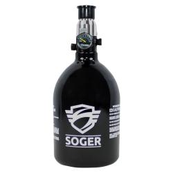 Bouteille Air SOGER 0.4 L courte Pi Alu + Reg Pi 3000 Psi t&ecirc;te laiton - 4146