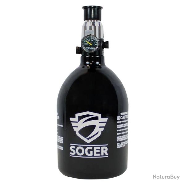 Bouteille Air SOGER 0.4 L courte Pi Alu + Reg Pi 3000 Psi t�te laiton - 4146